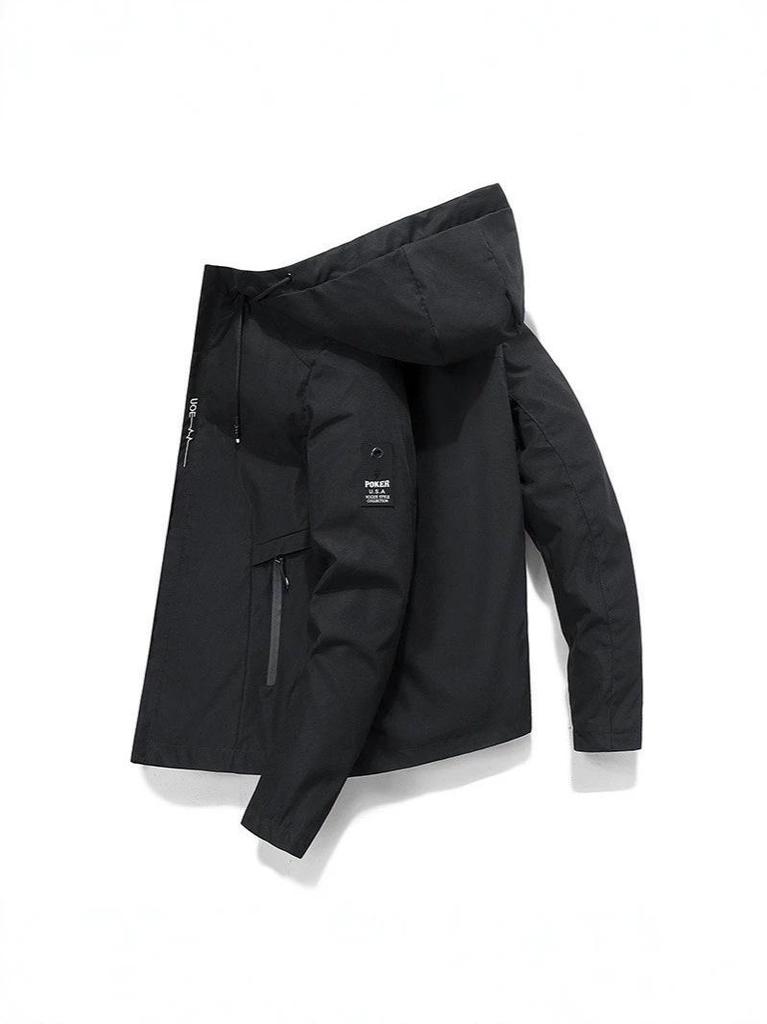 Men's Windproof Hooded Jacket - Spring/Autumn Fashion Casual Coat