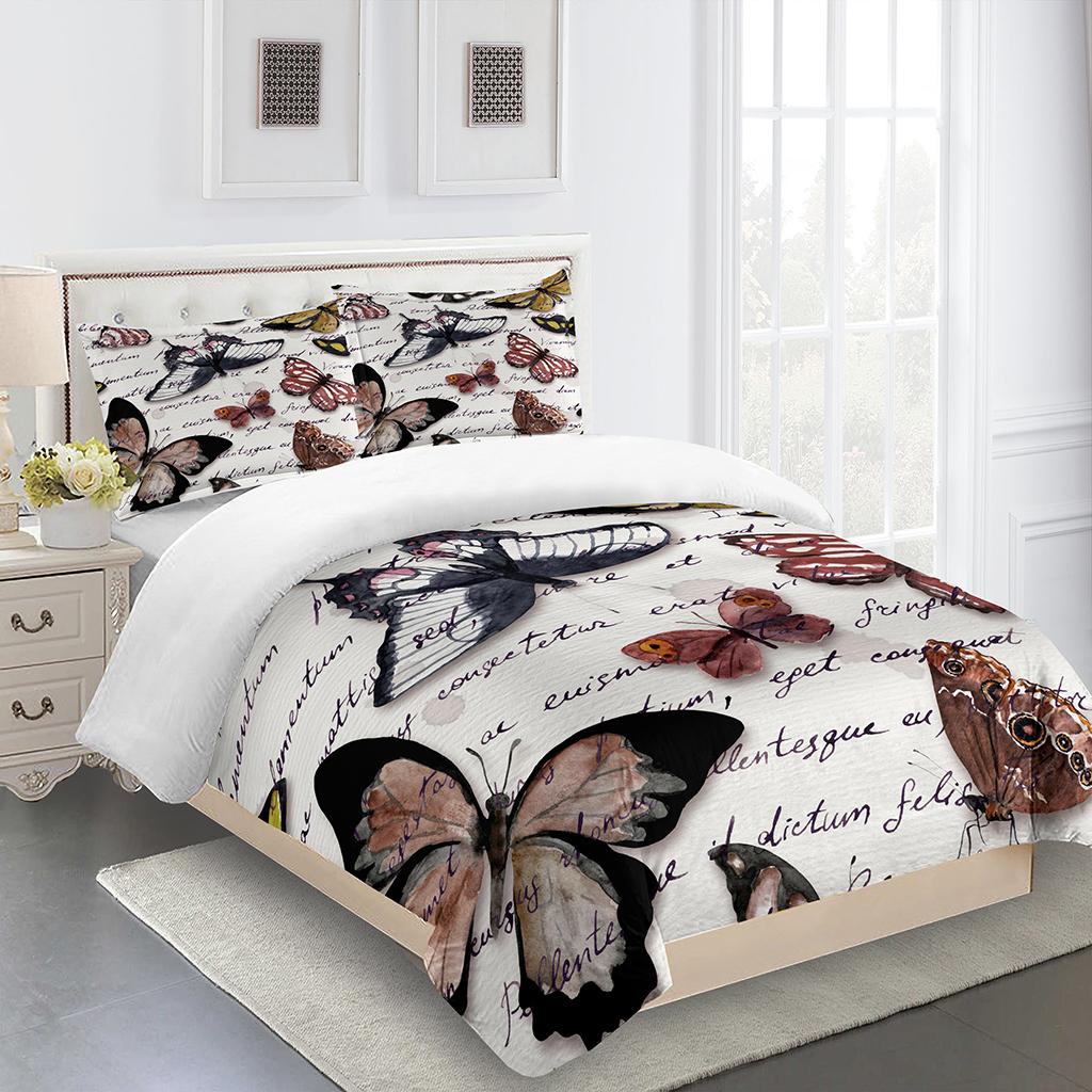 Red Wedding Rose Series Love Flower King Queen Twin Full Bedding Sets Single Double Bed Duvet Cover Set And 2 Pcs Pillow Cover