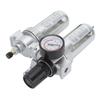  Filter Pressure Regulator 1/4 Inch Aluminum Alloy PC and Plastic Compressed  Filter