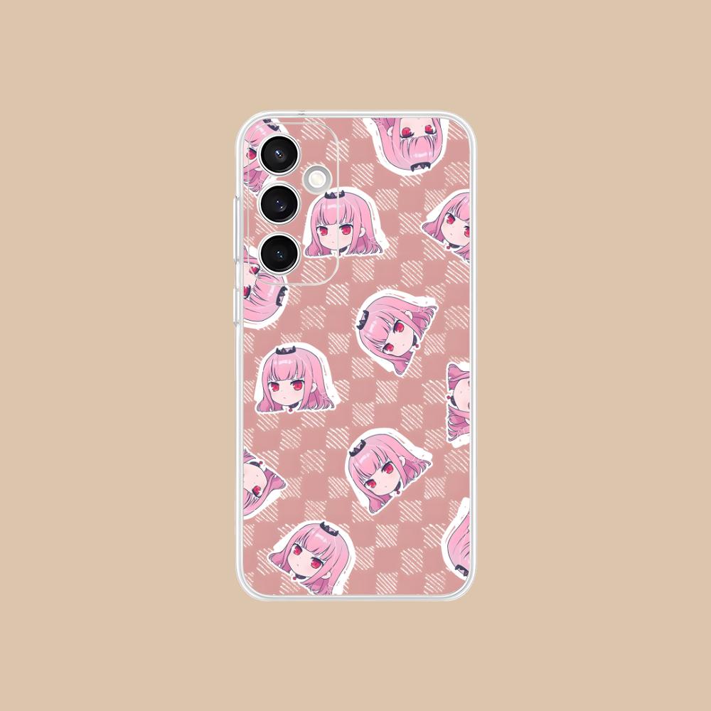 Holo Mori Calliope Clear Mobile Phone Case for Samsung Galaxy S25 S24 S23 S22 S21Plus FE Ultra Colorful Cover