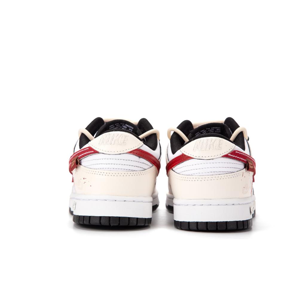 Nike Dunk Soaring And Leaping Among The Clouds Low top Skateboard Shoes Unisex Beige Red HF5441-100(Team1410-)