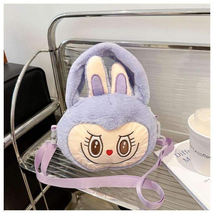 Elf Cartoon Peripheral Plush Toy Cute Labubu Shoulder Bag Girly Crossbody Storage Bag