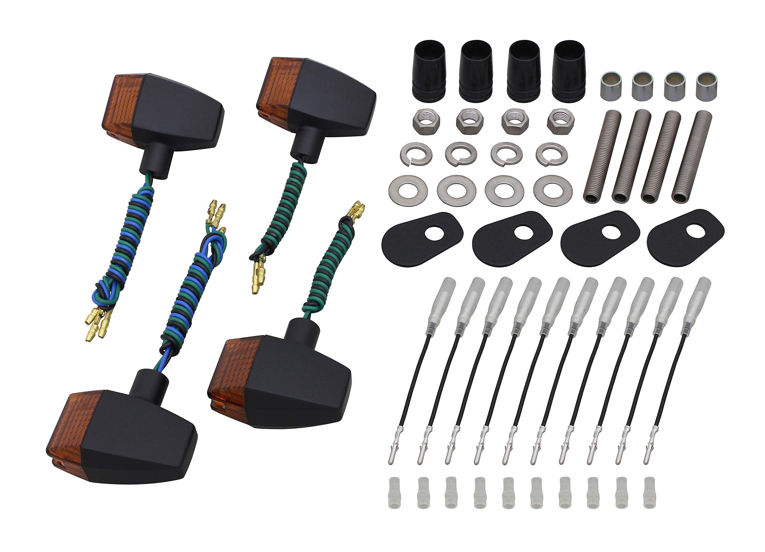 

POSH FAITH Classic Slim Sharp Turn Signals for to Black Body with Orange Part Number & ZRX1100/II (up 2000) ZR-7, Lenses, 071446-56