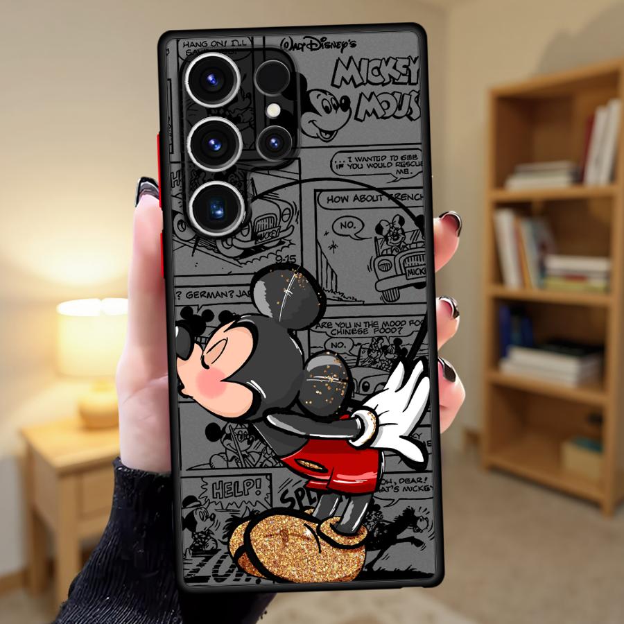 Mickey Minnie Maus Handyhülle Case für Samsung Galaxy S26 S25 Ultra S24 Plus S23 FE S22 S21 Note 20 10+ S20