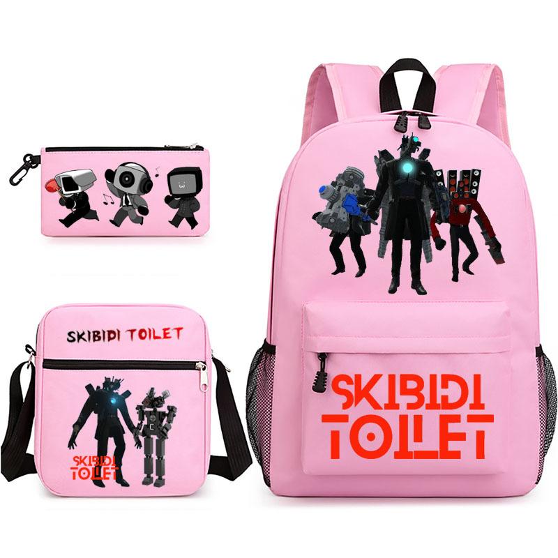 New toilet man spoof primary school backpack