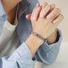 Vnox Stylish Byzantine Chain Bracelet for Men Women Boys, Waterproof Stainless Steel Link Wristband, 4/5/6/6.5/8mm Wide