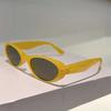 Cute Oval Sunglasses  Women Fashion Vintage Candy Color Rim Shades Trendy Brand Design Travelling Decor Sun Glasses