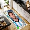Messi Kitchen Floor Mat Long Strip Mat Antislip Machine Washable Suitable For Bathrooms Laundries Home Decoration Carpets