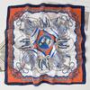 Women Korean Style Knot Print Versatile Small Square Scarf Fashion Decorative Neck Scarf