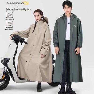Unisex Full-Body Reflective Anti-Rainstorm Poncho - Thickened Single-Piece Workwear Raincoat