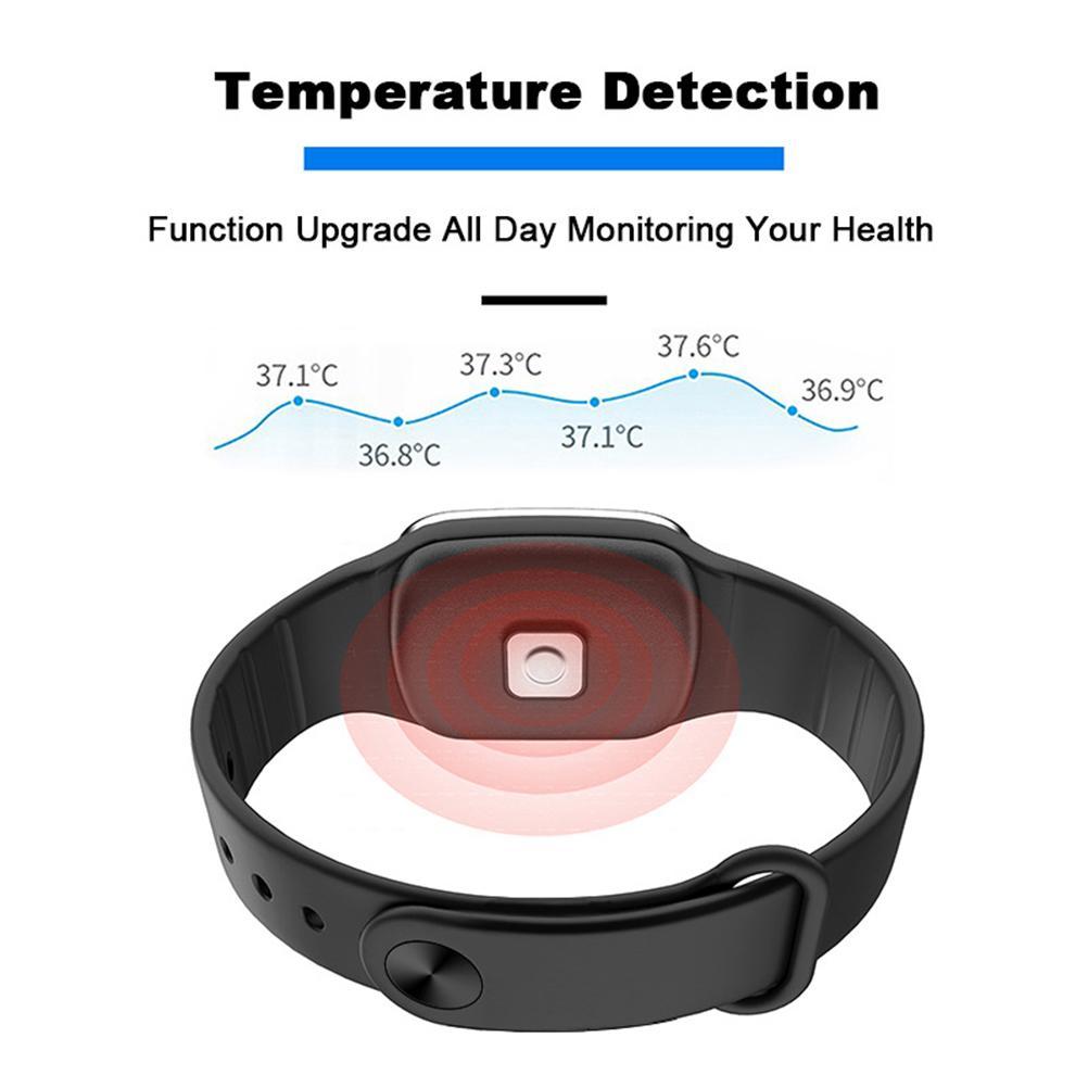Ultrasonic Mosquito Repellent Bracelet 3 in 1 Electronic Anti Mosquito Wristband Watch with Temperature Measurement and