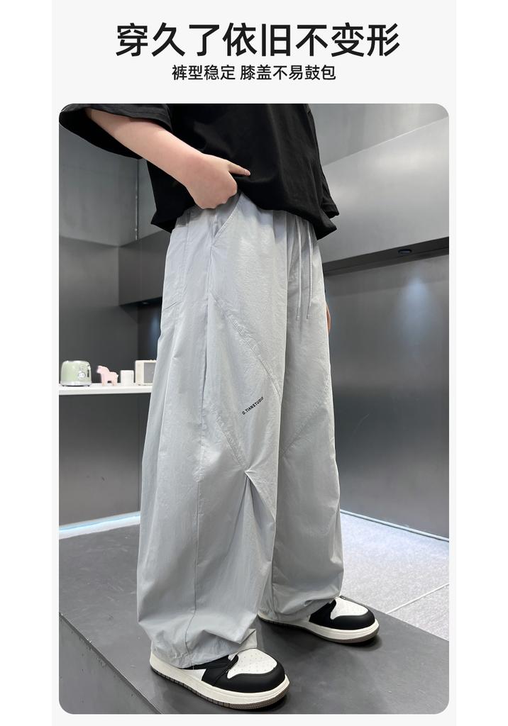Boys' summer pants 2026 new mid size children's summer boys' thin summer children's casual straight leg mosquito proof pants
