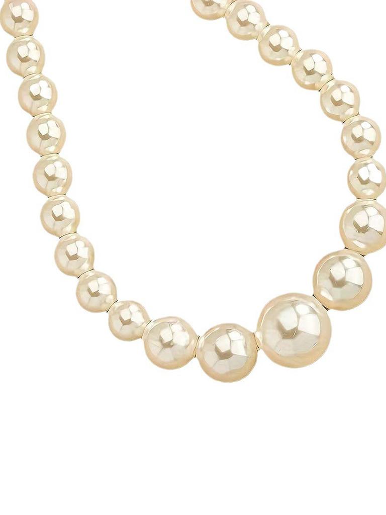 3 pieces of women's trendy large pearl earrings, necklaces, jewelry sets, weddings, banquets, parties, and holiday gifts