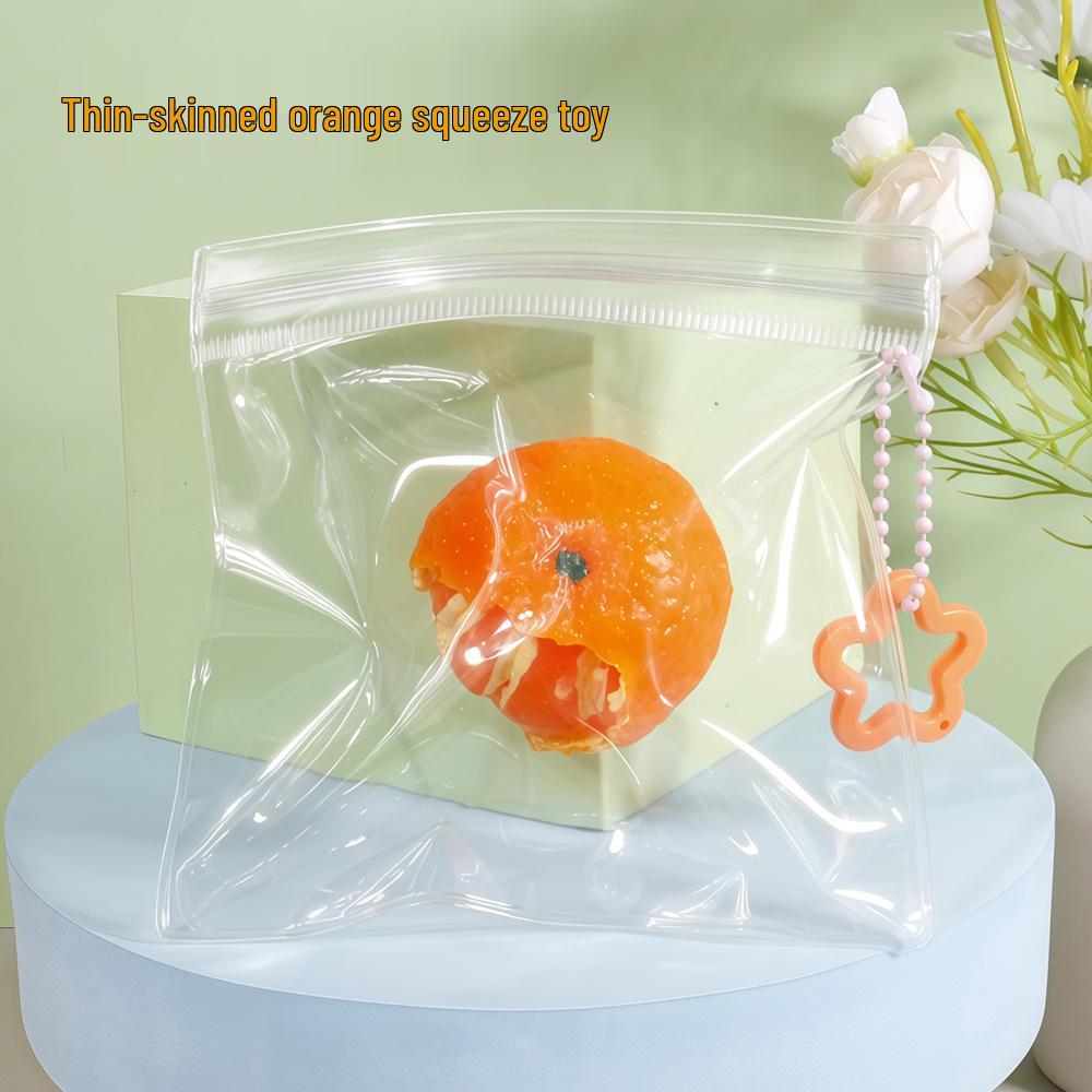 Douyin Popular Realistic Peeled Orange Squeeze Toy - TPR Stress Relief Soft Decompression Artifact