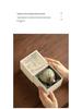 Lotus Birth Episode 2 Moss Green Glazed Ceramic Tea Cup - Anti-scalding Single Host Cup in Gift Box
