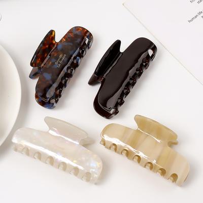 Autumn and Winter, French Sense of Luxury, Acetate Grab, Clip Hair, a Lot of Hair, a Head Clip, a Headdress, a Shark Clip Girl