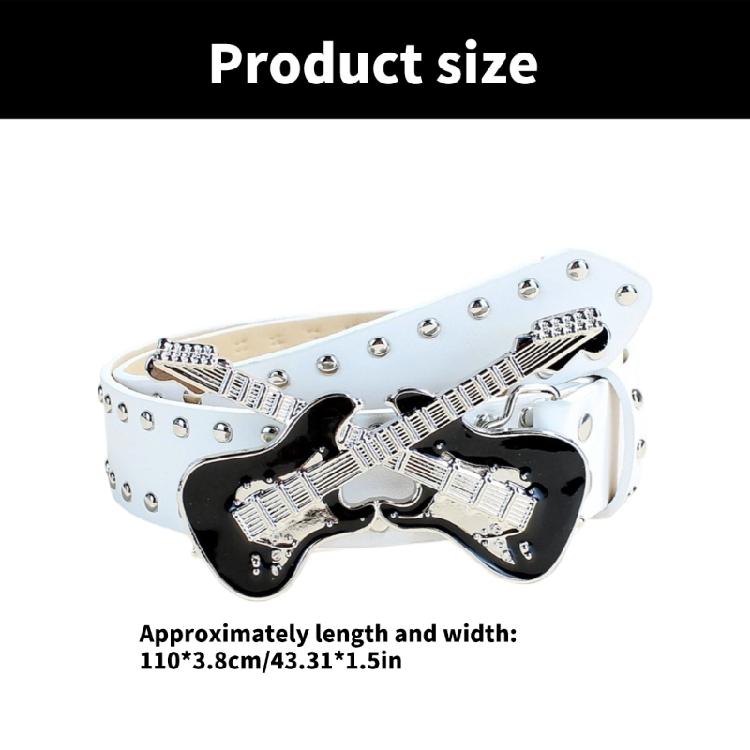Unisex Gothicism Leather Belt Comfortable Elastic Waist Belt Stretchable Belt for Music Festivals