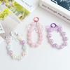 Summer Small Clear Bowknot Phone Chain Beaded Creative Crack Beads Car Hanging Decoration Cute Girl Blind Box