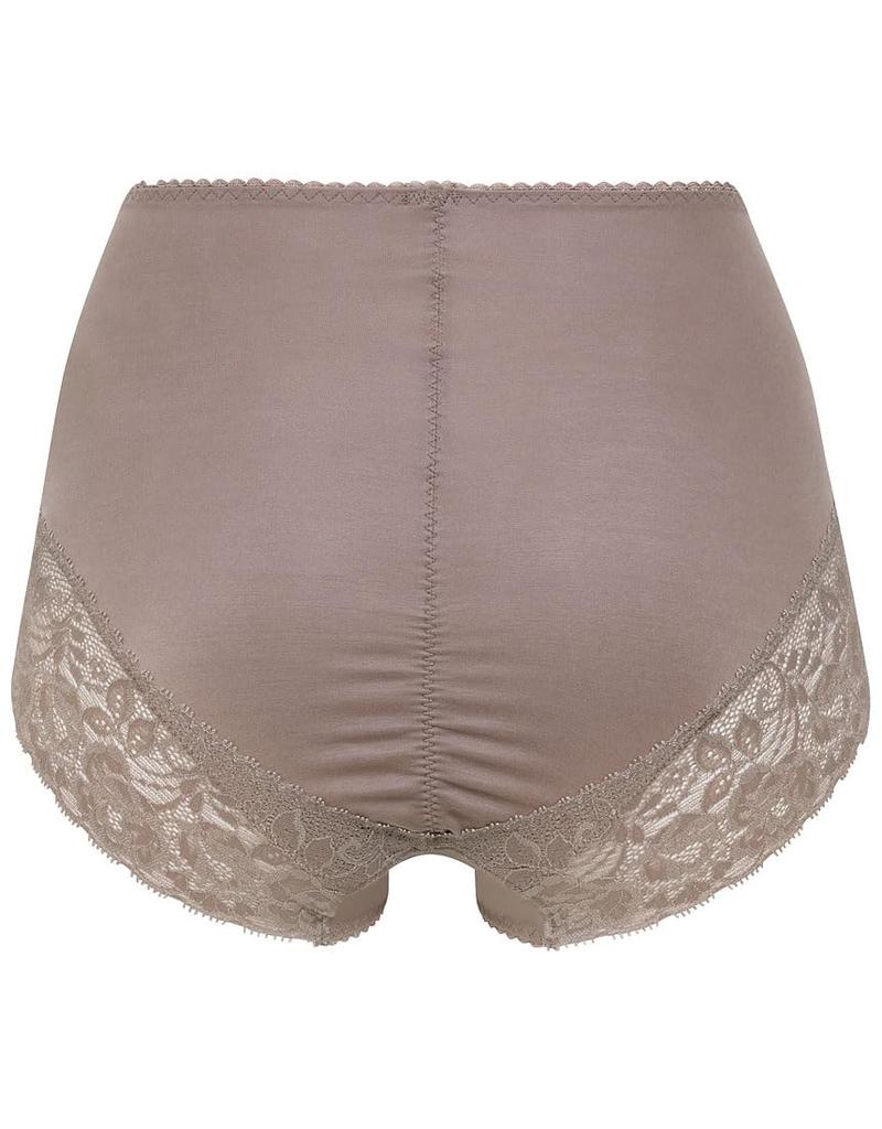 Wacoal Panties with Tummy Organic Cotton Blend of BR Women's Bi-Panties, Deep-Fit Control, (Pack 1), PPG185,