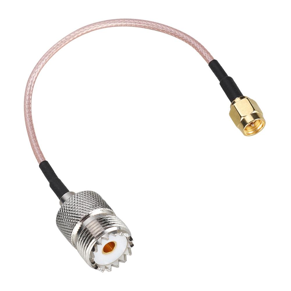 

1Pc SMA Male to UHF Female Adapter Cable Connector Converter for RF Radio Antenna 15cm