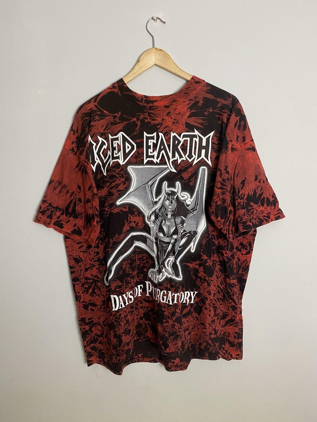 Iced Earth 1997 Days Of Purgatory Vintage Metal Band Tee Unisex T-Shirt M