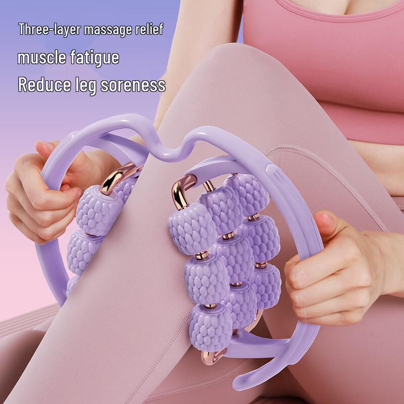 Adjustable 18-Wheel Leg Massager