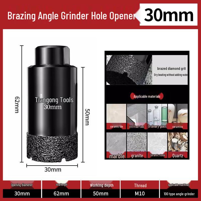Tiangong Multi-Material Dry Drill Bit for Angle Grinders (Tile, Marble, Glass)