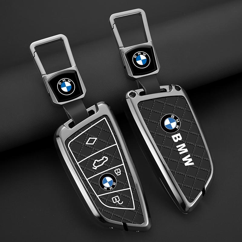 Zinc Alloy Leather For BMW X1 X3 X4 X5 F15 X6 F16 G30 7 Series G11 F48 F39 520 525 F30 118i 218i 320i Car Key Case Cover Keyless