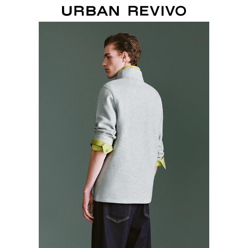 UR Men's Half-Zip Stand Collar Long Sleeve T-Shirt