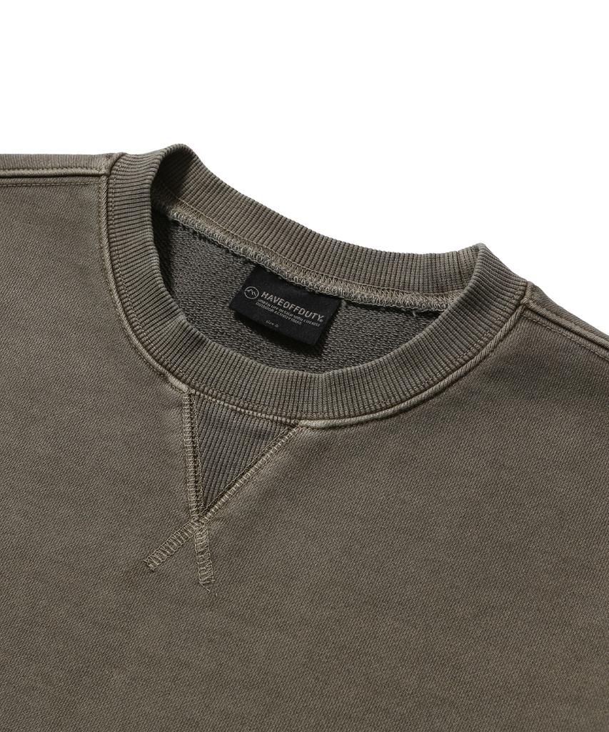HAVEOFFDUTY Garments Dyed Crewneck Sweatshirt (Sierra Tan)