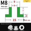T-förmige Nylon-Dichtungsscheibe M3-M35 Gewinde Isolierabstandshalter