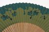 Folding Kyoto Craftsman with Fan in Paper Box [Hasegawa] Men's Fan, Made, Case, (Gourd Design, Green)