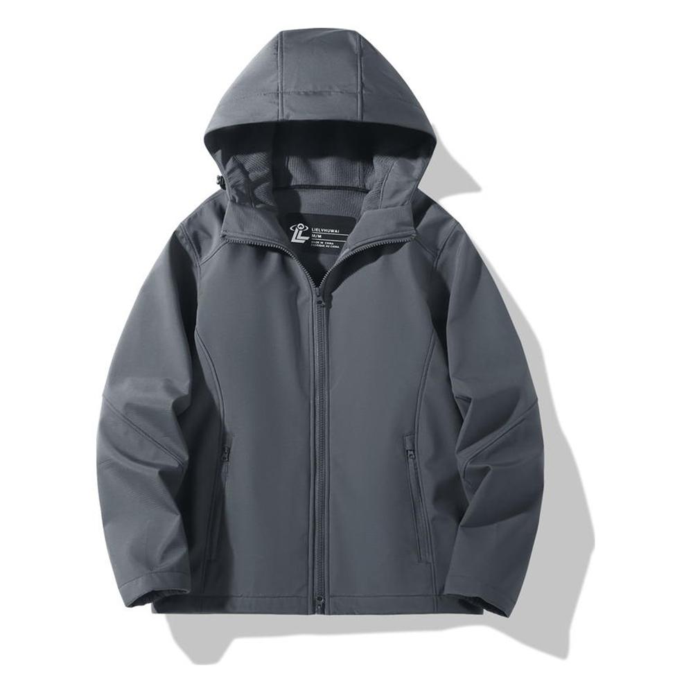 Autumn Winter Lightweight Hooded Soft Shell Jacket, Fashion Warm Jacket for Male Female, Couples Coat Windproof Waterproof Outdoor Business Leisure