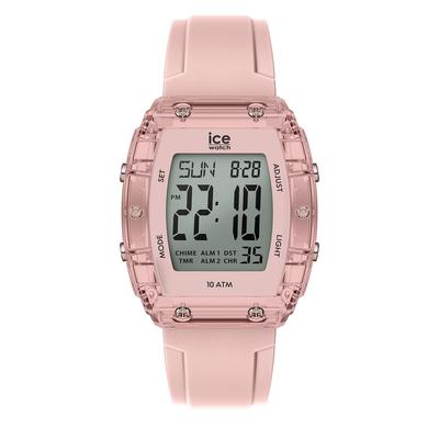 Authorized Distributor Wristwatch for Men and ICE Digit Nude Clear Rose Small Date Day of the Week Display [ICE-WATCH] Ice-Watch Tonneau-Shaped