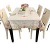 European Pastoral Embroidered Tablecloth Rectangular Dining Table Mat Polyester Embroidered Fabric Coffee Table Tablecloth