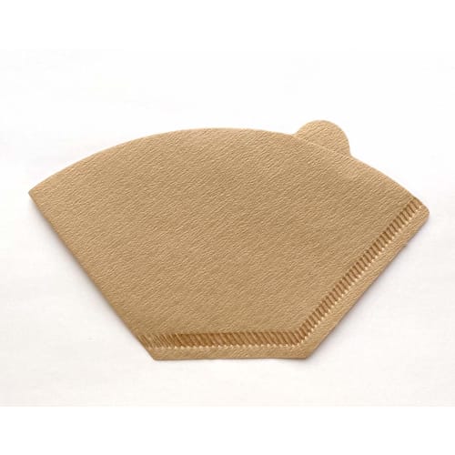 Kanae Paper Coffee Filters, KS, Trapezoidal Shape, 1-2 Cups, Pack of 100, Unbleached, Brown