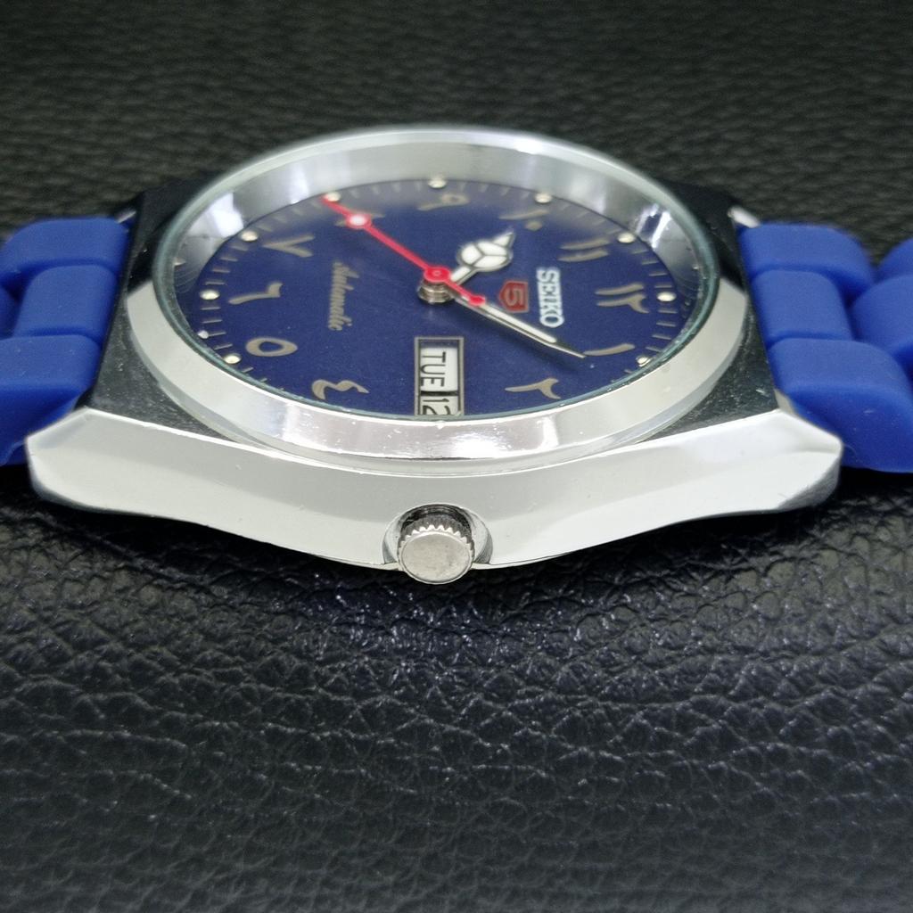REFURBISHED SEIKO 5 AUTOMATIC 6309A VINTAGE JAPAN MENS BLUE DIAL WATCH a441363-5 Sk-a441363