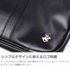 BEVERLY HILLS POLO CLUB Faux Leather School Bag Boston Bag Brown Black High School Girls Boys with Pouch bp002 Beige Water-repellent (Black [23])