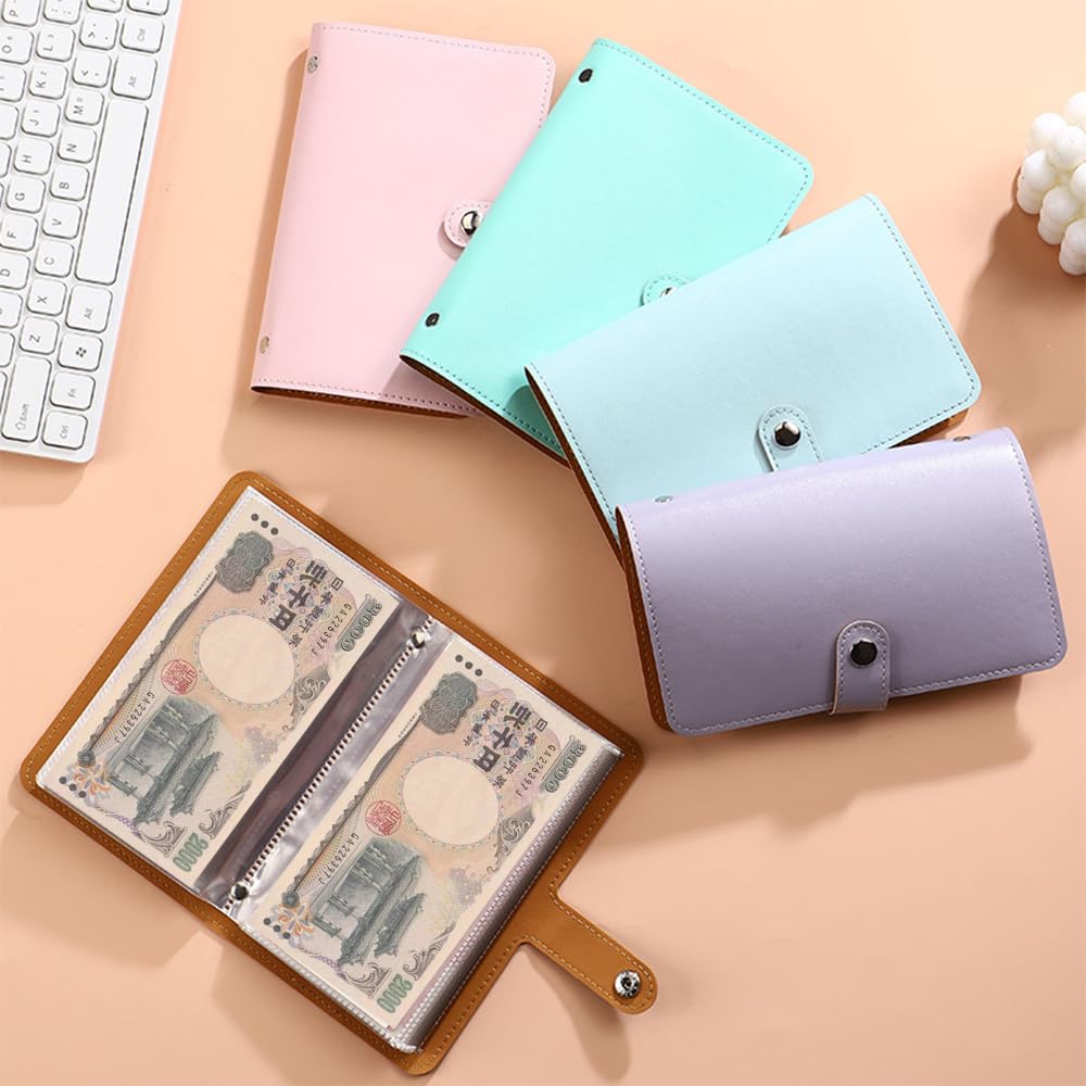 KALOLINNA Sparschwein für Scheine Haushalt Fasst 100 Große Klare Innenseite Budget Enthält Fächer für Geschäftsscheine und Scheine Datei, Bank,