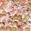 50PCS Cute Mushroom Stickers: Waterproof DIY Decals for Notebooks & Luggage
