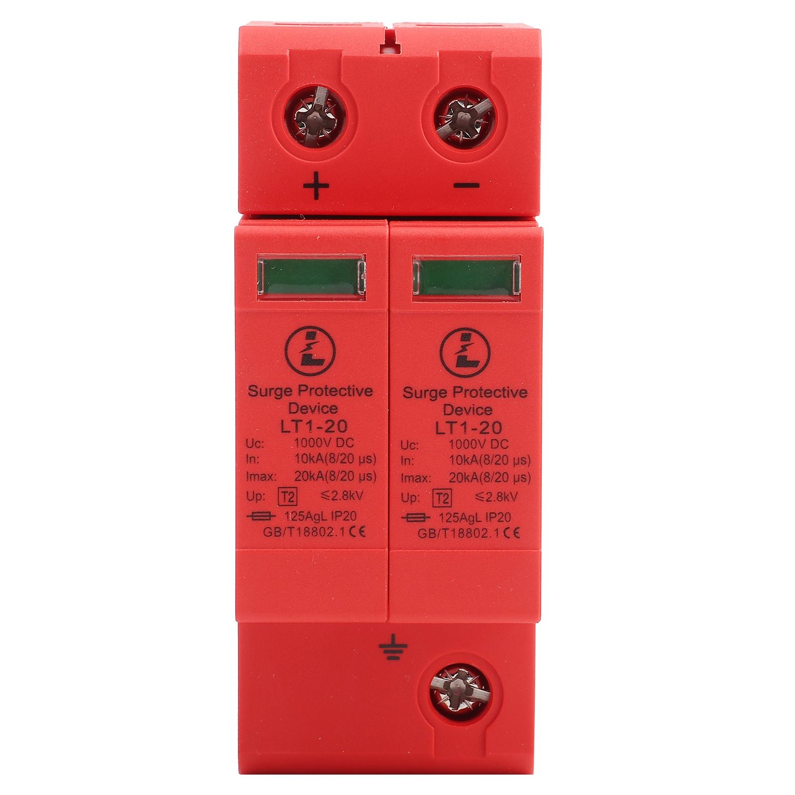 

DC1000V 2P 10KA ~ 20KA Домашній захисний розрядник низької напруги
