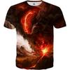 Casual Design 3D Printed Short Sleeve Men T Shirts Tees Summer 3D Digital Printed Men's Clothing Wear Fashion