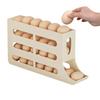Egg Holder For Fridge Auto Rolling Fridge Egg Organizer 4-layer Slide Drop Tray Shelf Space-saving Clear Visibility For RV