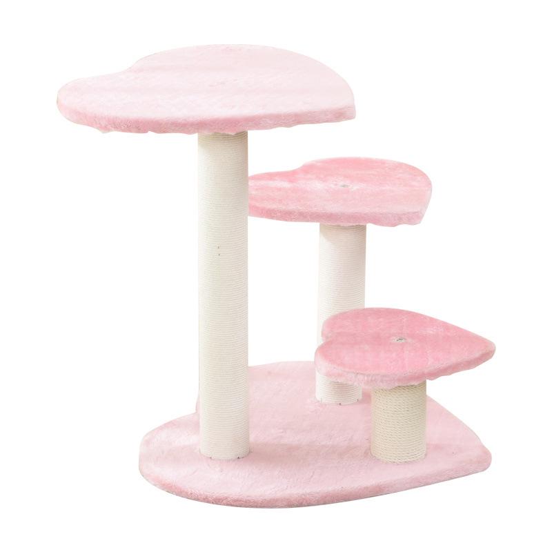 

Compact Solid Wood Cat Tree with Hammock for Spring and Summer