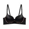 Sexy Leopard Print Front-button Bra for Small Breasts Push-up Bra for Side Breasts and Anti-sagging No Steel Ring Seamless Back Bra
