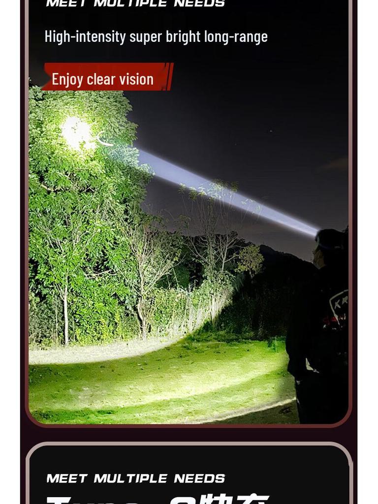 Multi-Function LED Headlamp with Hand Wave Activation for Caving, Patrol, Night Riding, and Fishing; Long Battery Life.