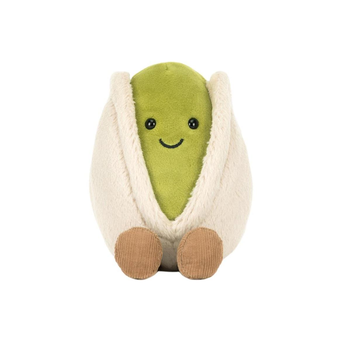 

JELLYCAT fun food cute Horesio pistachio comfort companion doll plush doll sitting 11cm high Box Not Included зелёный