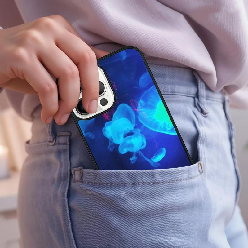Magic Jellyfish Phone Case For iPhone 17 Air 15 16e 14 13 Pro Max Coque 12 11 Pro Max PLUS cover