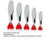 5Pcs Fishing Spoons Fishing Lures Compact Portable Casting Spoon Treble Hooks Jigs Hard Metal Spinner Baits for Freshwater Saltwater