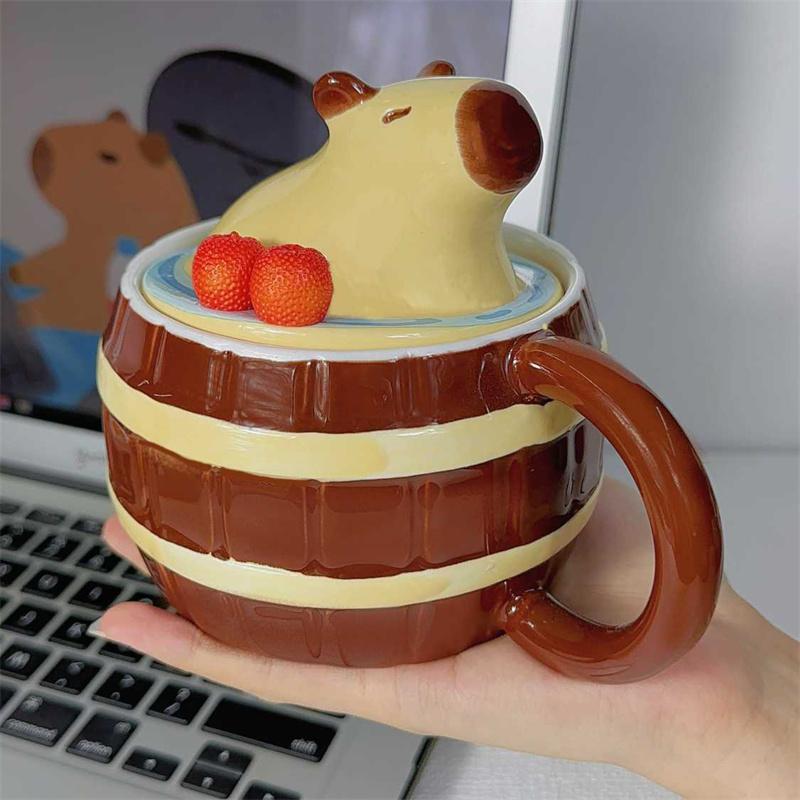 Capybara Mugs Capybara Water Bucket Shape Cups Creative Cartoon Multi-purpose Mugs Coffee Mugs For Kids Birthday Christmas Gift